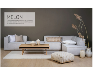 Sofa MELON (U formos) (Modulinis)